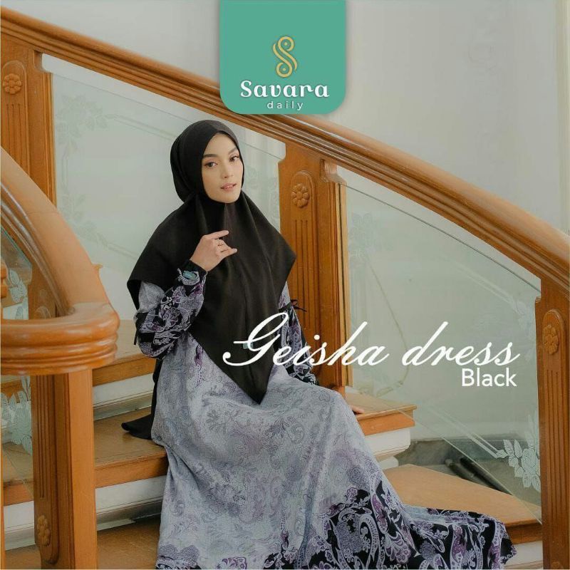 gamis Geisha set bergo by savara daily