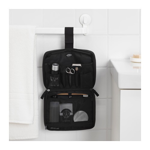 Jual PREMIUM Tas perlengkapan manditravel organizer hitam IKEA FORFINA