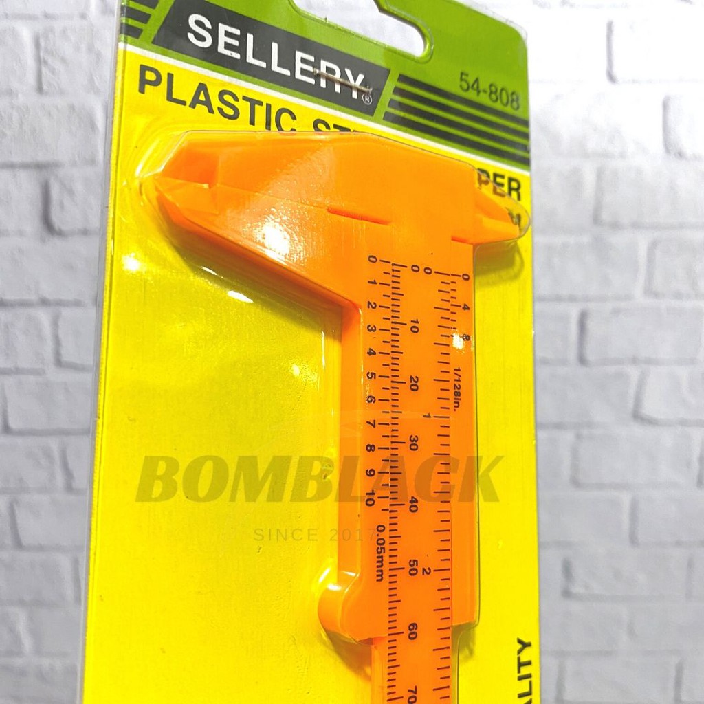 Sigmat Plastik 6 inch SELLERY Jangka Sorong Sketmat Vernier Caliper