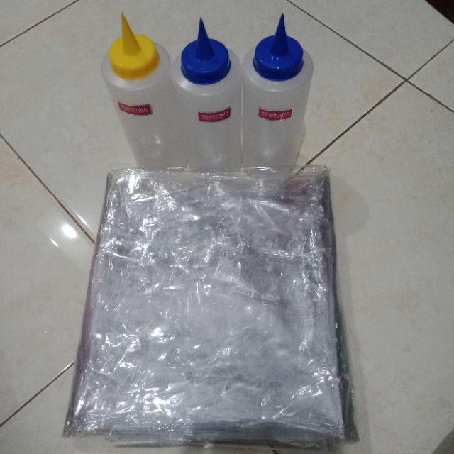 Botol Plastik Mayonaise, Saus, Kecap Uk Kecil (s) Squeeze Dispenser