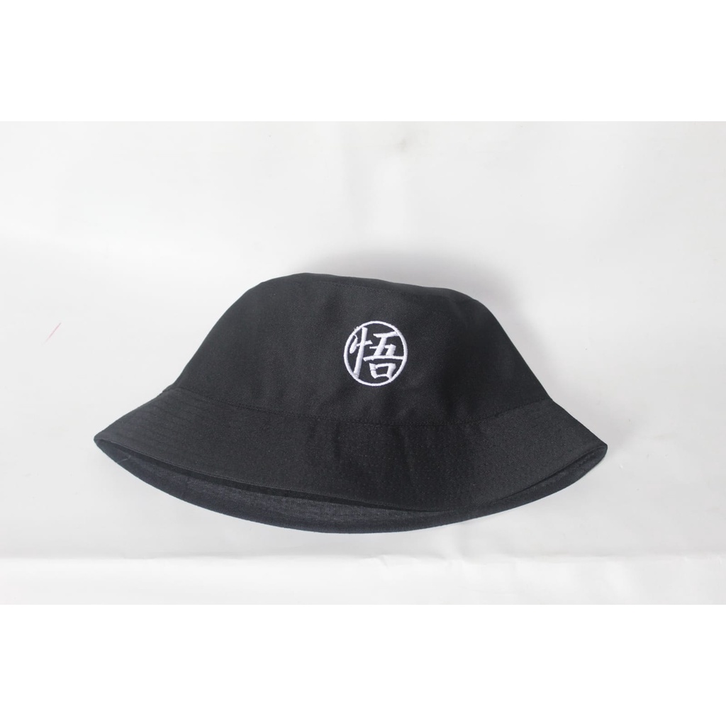 Topi Bucket Bordir motif bulat korean keren kekinian Fashion Aksesoris unisex.