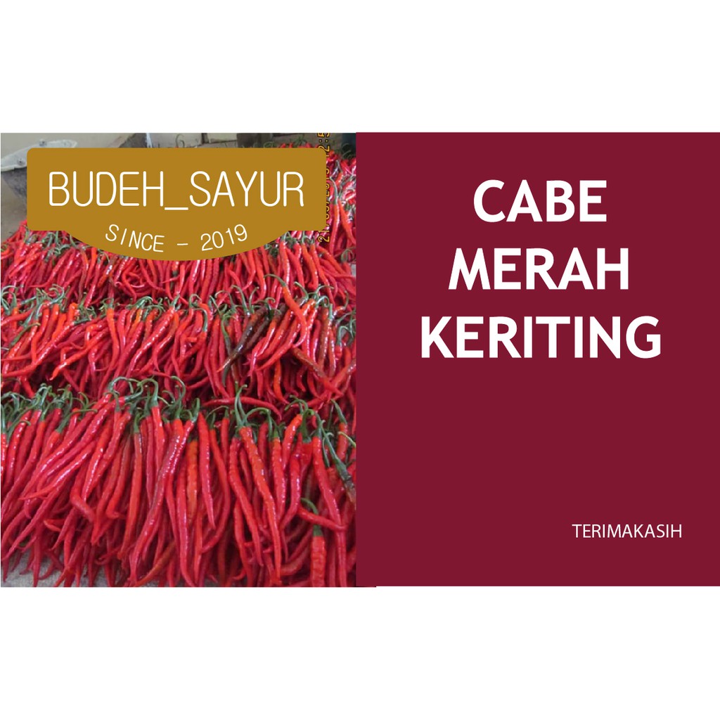 

Cabe Merah keriting 250gr