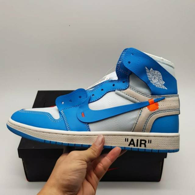 retro 1 off white blue