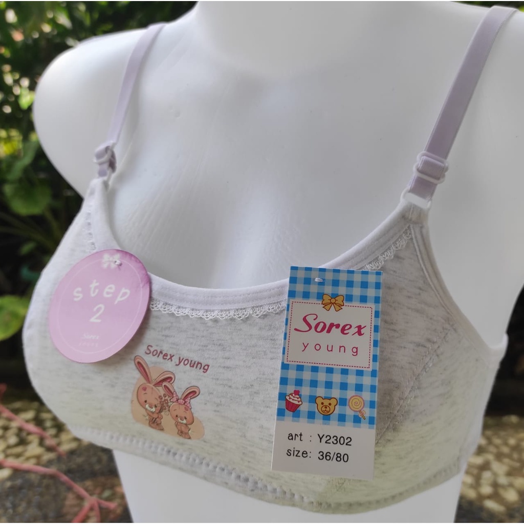 Sorex Young (Y2302) - 1 Pcs BH Remaja, Bra Remaja, Beha - Step 2, Pakaian Dalam Wanita