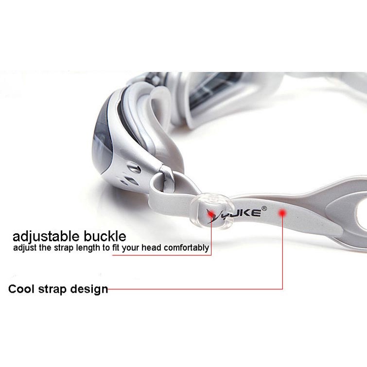 Kacamata Renang Coating Mirrored Anti Fog UV Protection Ruihe - RH6100