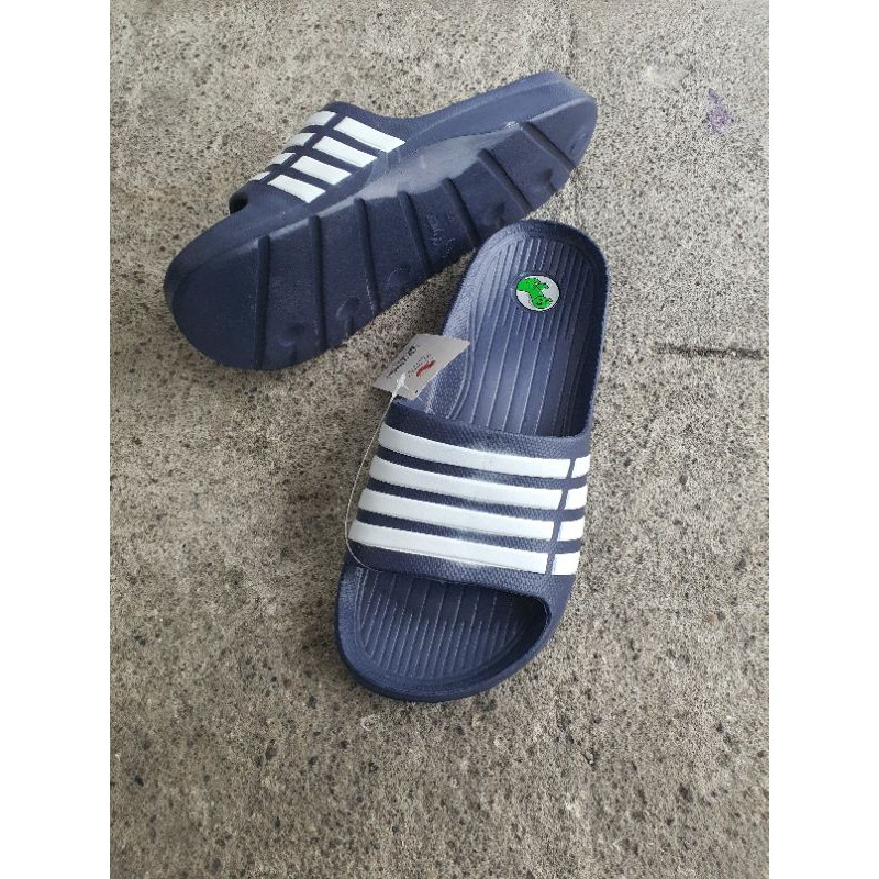 VANCHNEE 731 GARIS SANDAL SELOP LAKI JUMBO LENTUR RINGAN NYAMAN ANTI SLIP