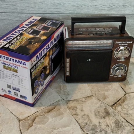 RADIO KLASIK MEREK MITSUYAMA MS-4020BT TIPE CLASIC