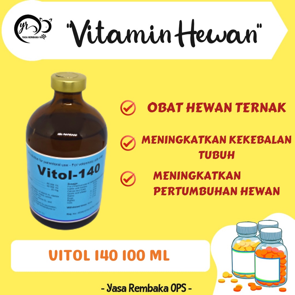 VITOL - 140 100ml - Memperbaiki Kondisi dan Produktivitas Ternak