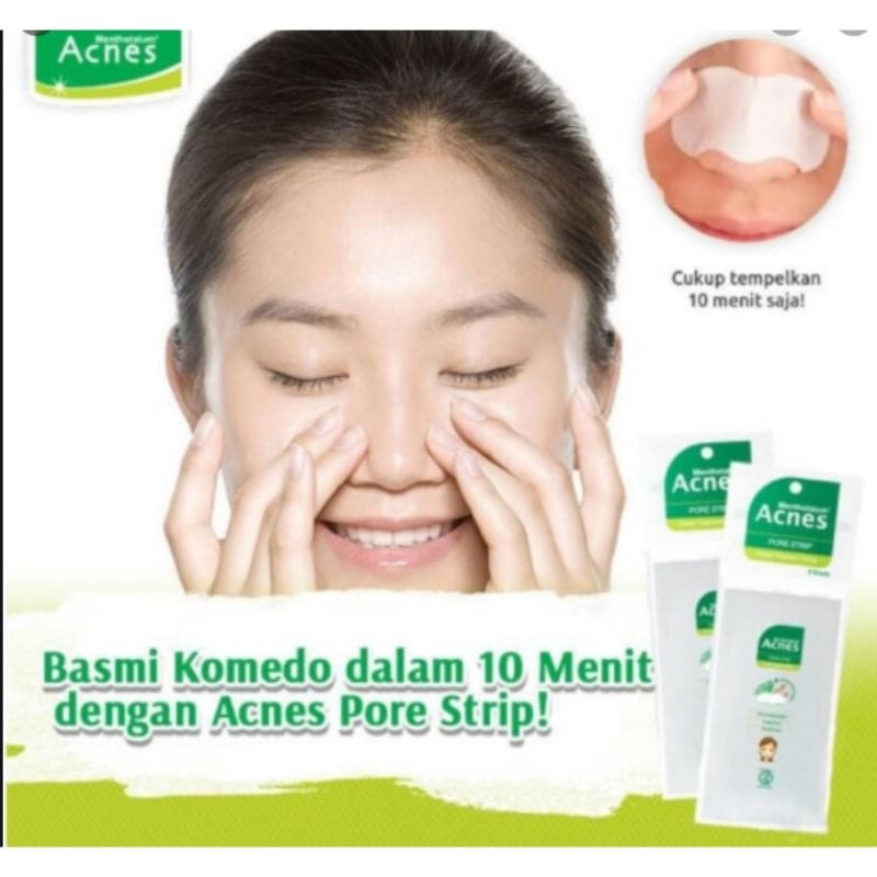 ✿ELYSABETHME✿ ACNES pore strip plester angkat KOMEDO  BPOM kertas untuk white black head