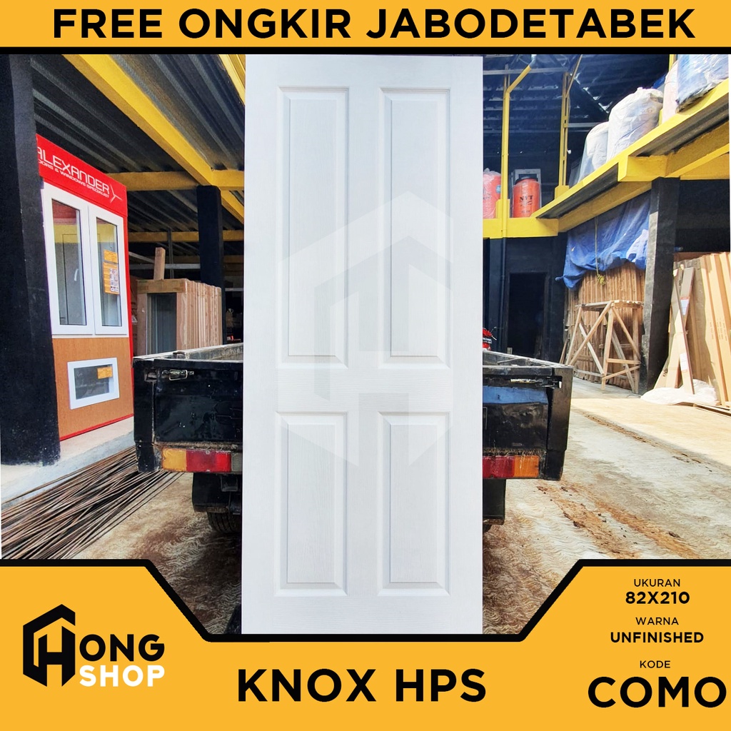 Pintu Kamar Tidur KNOX HPS Series 88,6x213,8 Kusen Aluminium SATU SET
