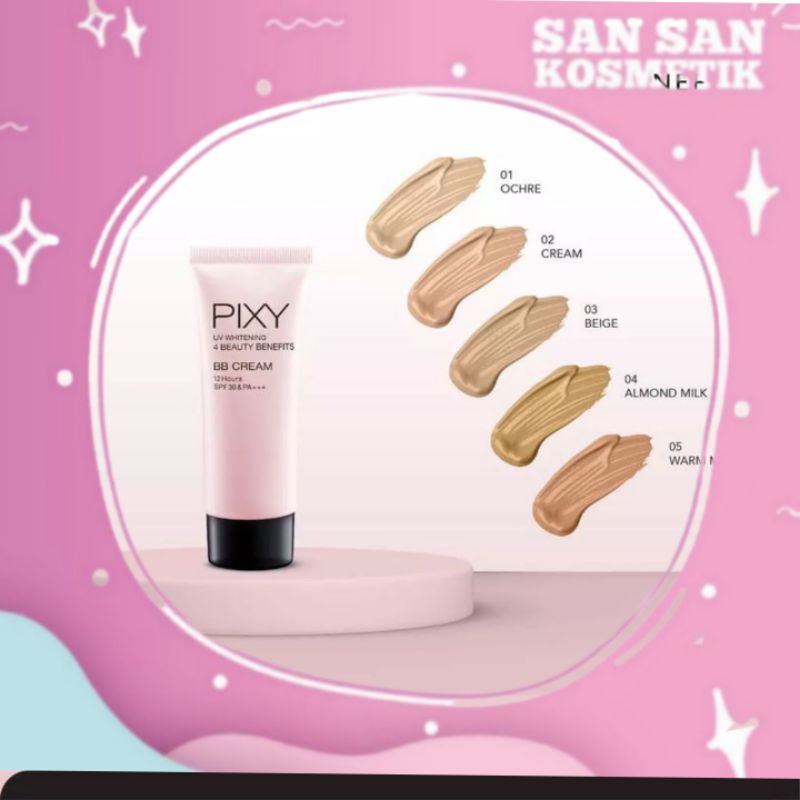 PIXY BB CREAM UV WHITENING 4 BEAUTY BENEFITS