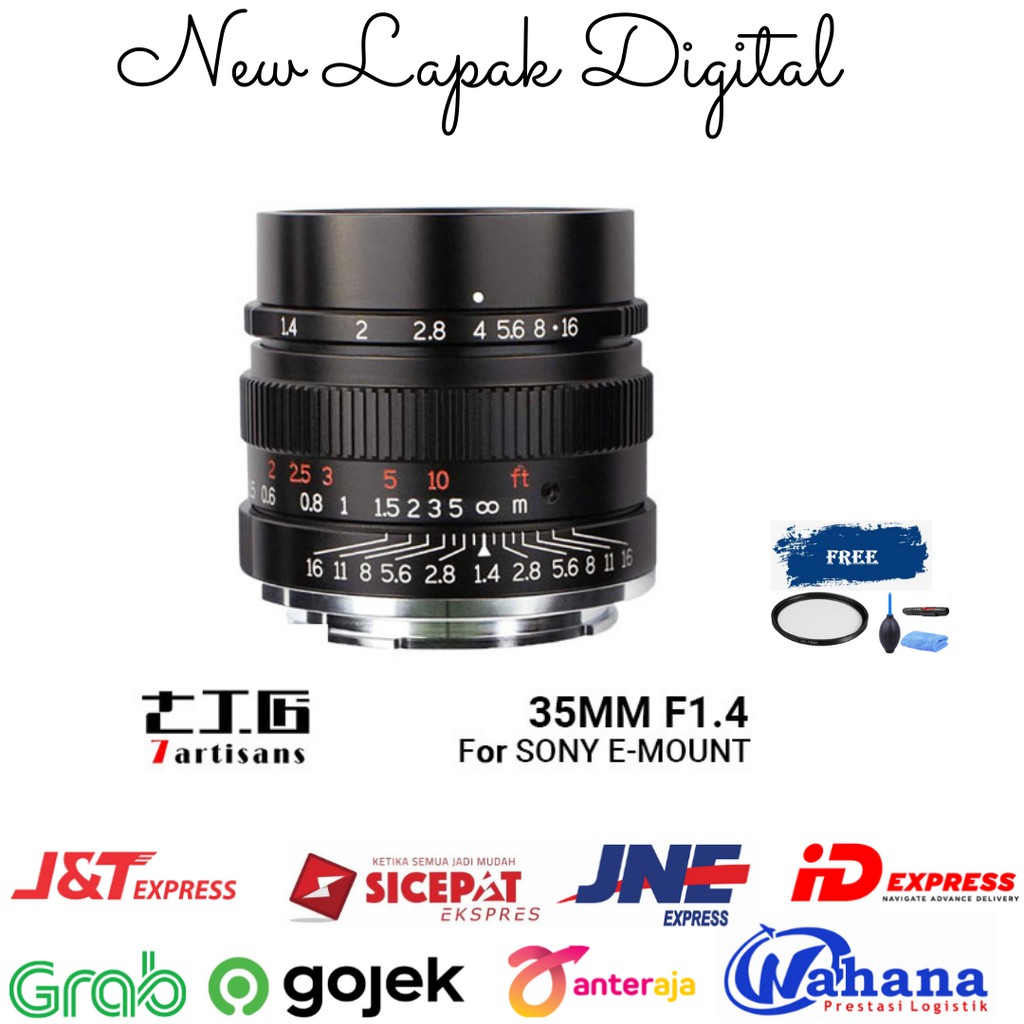 Lensa 7 Artisan 35mm F1.4 For Sony Full Frame