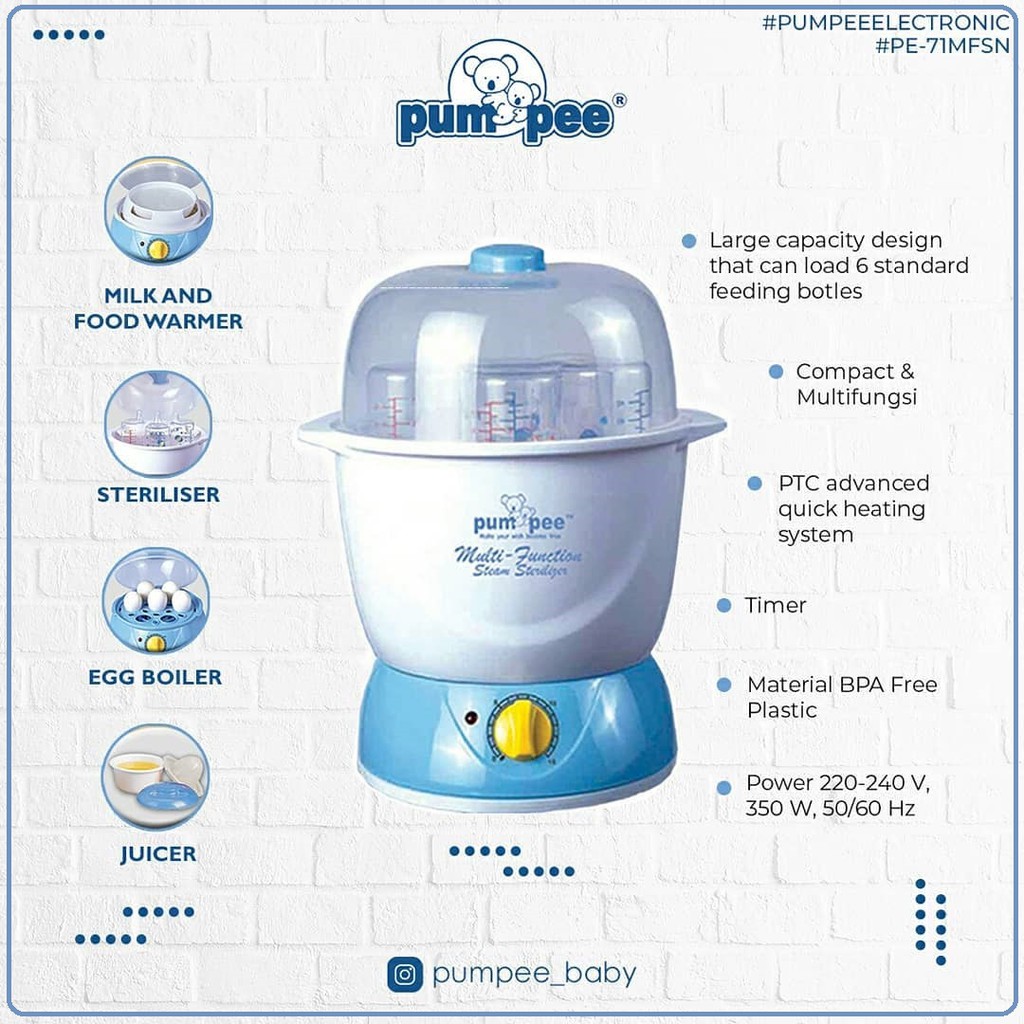 Pumpee 5in1 Multi-Function Steam Sterilizer