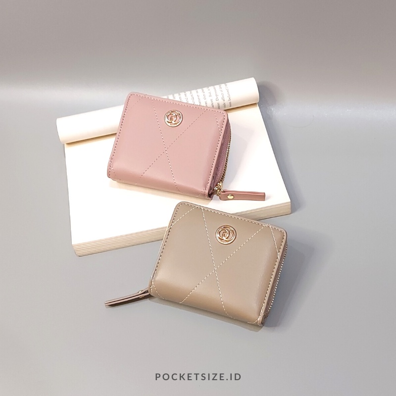 (COD) YADAS dompet lipat mini wanita / cewek import 4 slot kartu NAURA