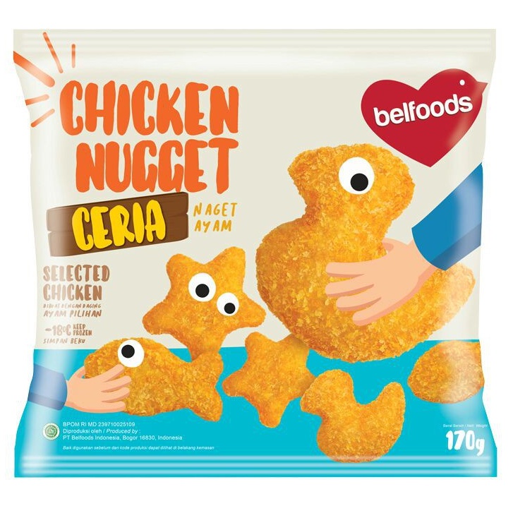 Jual BELFOODS Chicken Nugget Ceria (Naget Ayam) 170gr | Shopee Indonesia