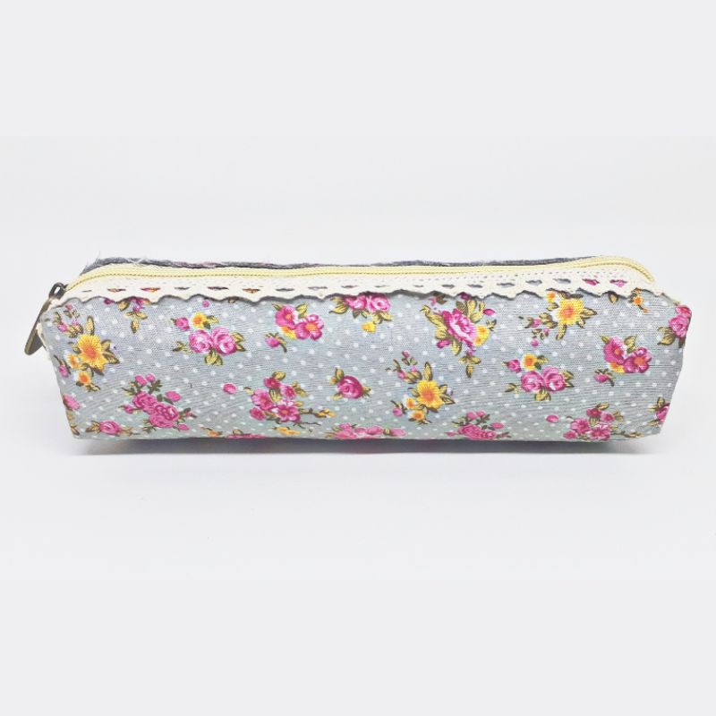 

Kotak Pensil Pencil Case Bahan Katun Bunga