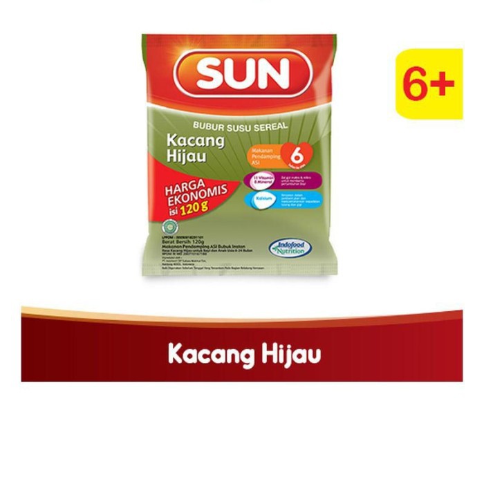 

Sun Bubur Susu Ekonomis Kacang Hijau 120G