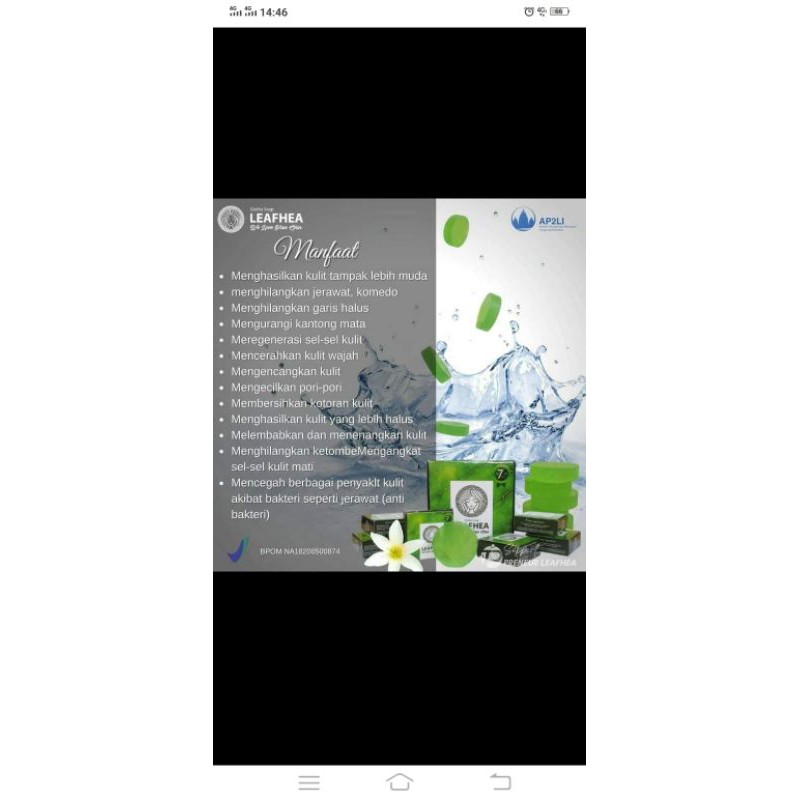 sabun leafhea original