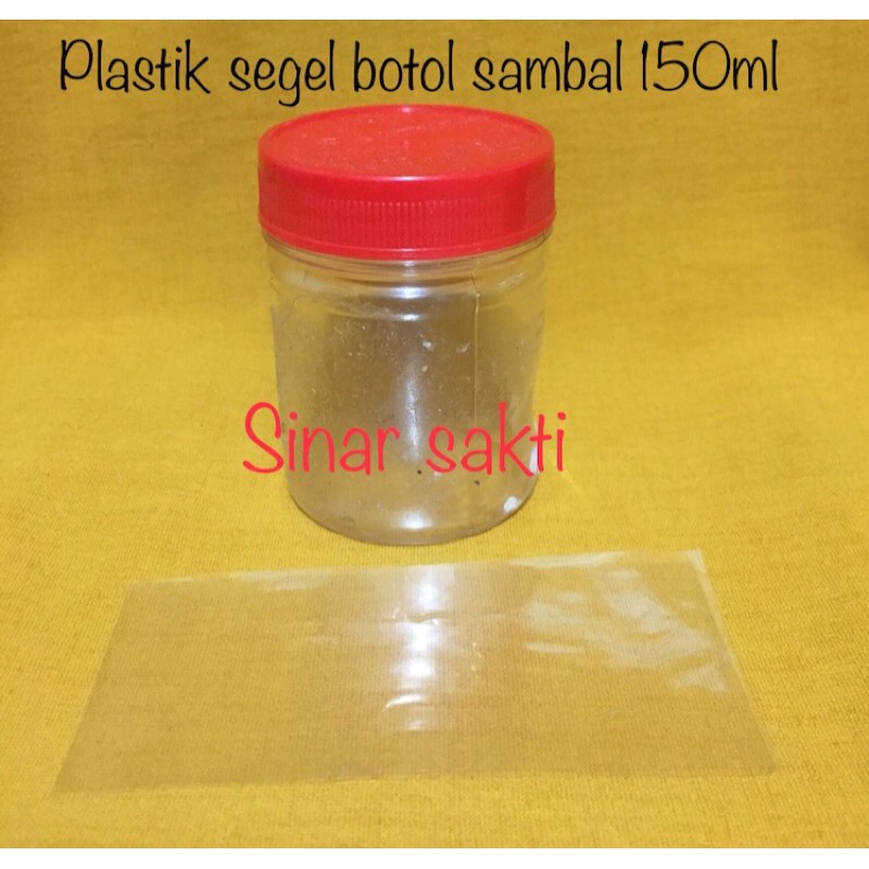 plastik segel botol sambal isi 50 segel plastik