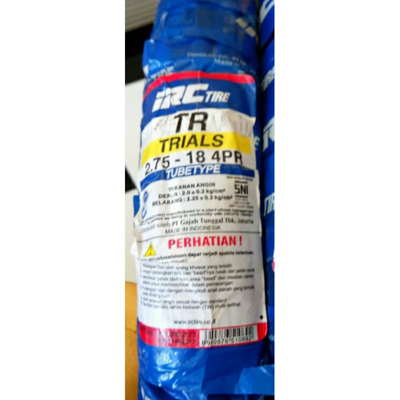 Ban Irc TR TRIAL Semi Trail 275-18