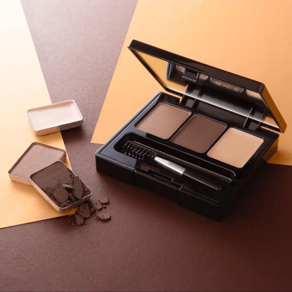 `ღ´ PHINKL `ღ´ Make Over Eyebrow Definition Kit pensil alis bentuk powder stamp