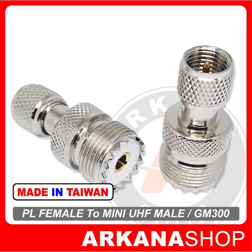 KONEKTOR PL FEMALE TO MINI UHF MOTOROLA GM300 MALE