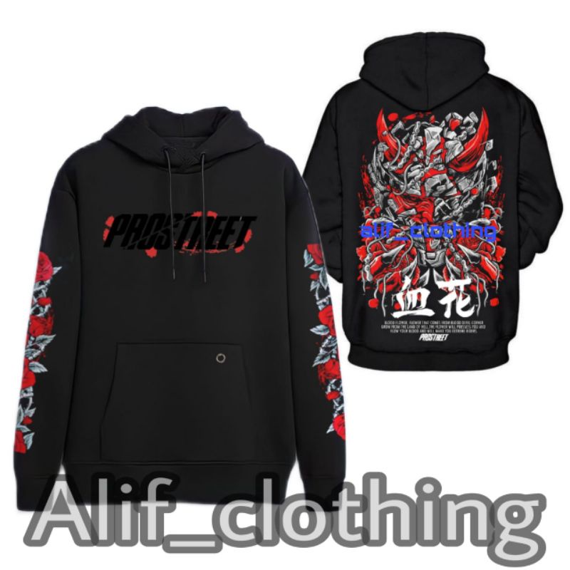SWEATER PROSTREET BLOOD FLOWER V2 | HOODIE PROSTREET BLOOD KEREN BISA CUSTOM