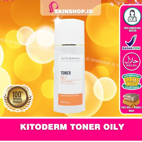 Kitoderm Toner Oily 100ml Original / Penyegar Kulit Berminyak BPOM Aman