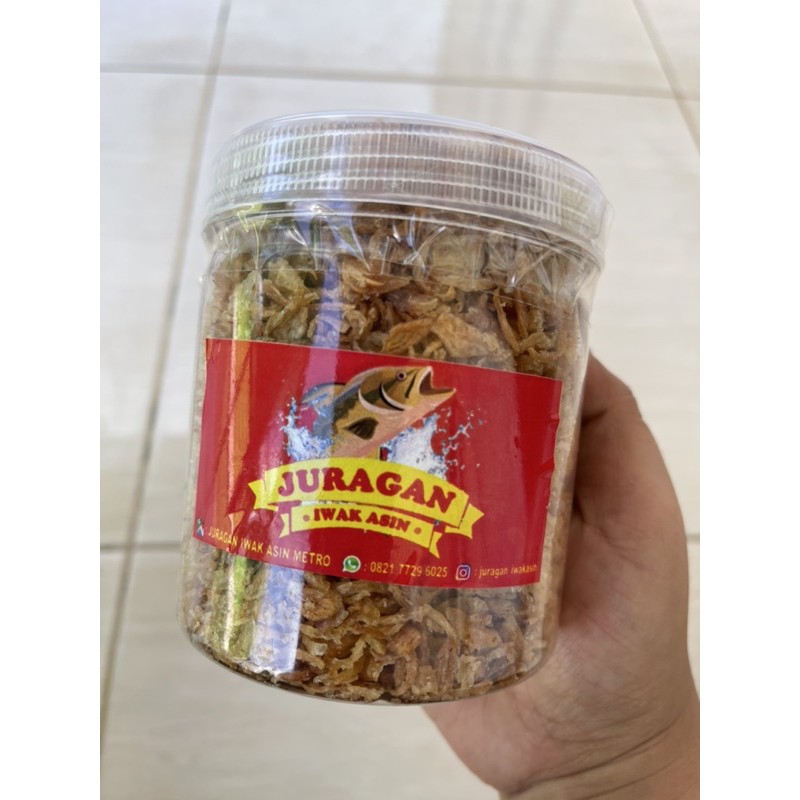 

bawang goreng brebes kemasan toples isi 200 gram juragan iwak asin