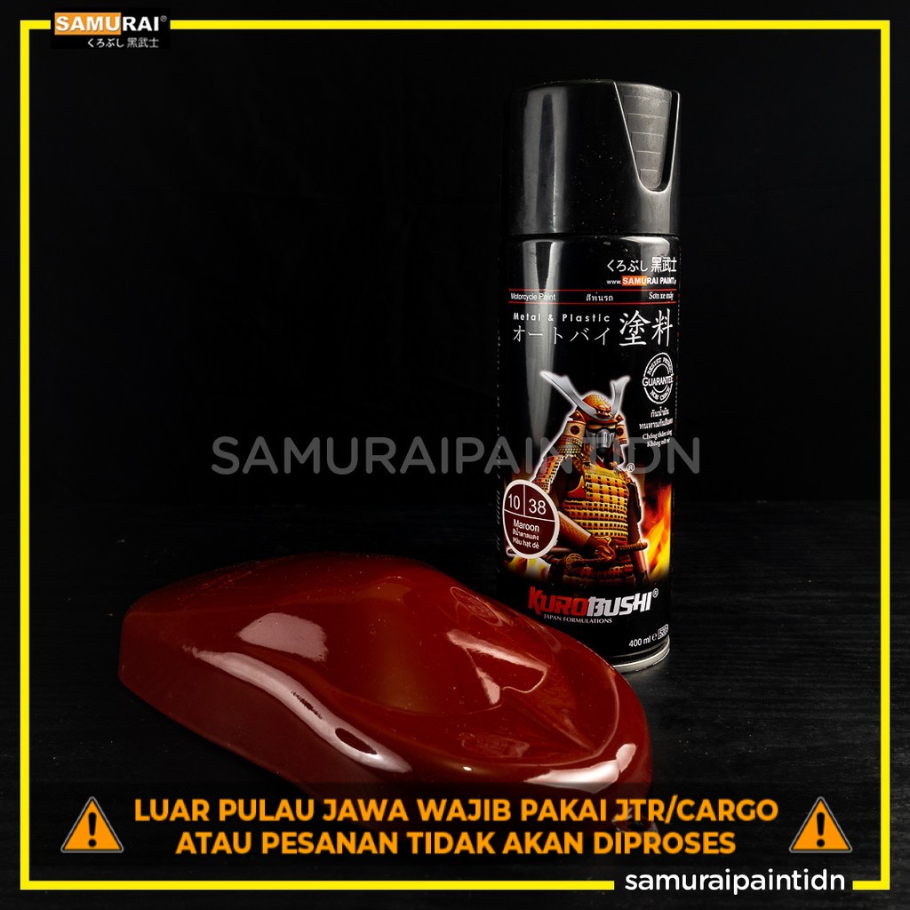 Pilox Cat Samurai Paint 38 Merah Maroon Marun Standard 400 m