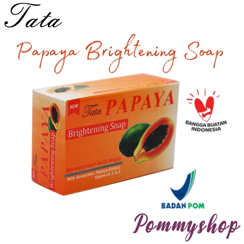 (Bpom) Sabun Batang Cuci Wajah / Muka Tata Papaya Soap