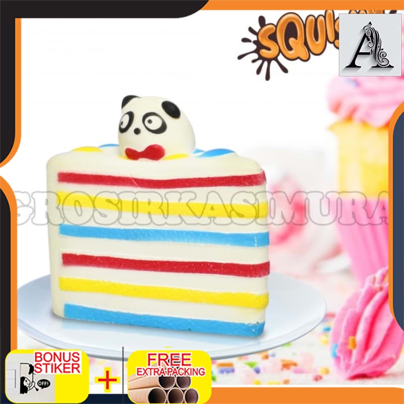 

Terlaris Baru! - Terlaris - Murah / Squishy Rainbow Cake PANDA SLOW