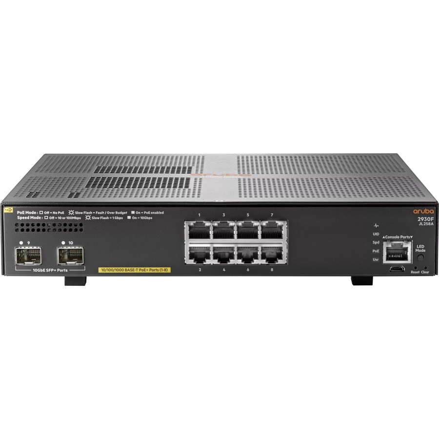 Aruba 2930F (JL258A) 8G PoE+ 2SFP+ Switch