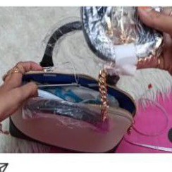 orderan tas plus dompet elle pink