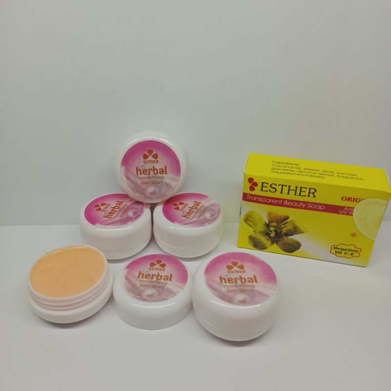 Cream Esther Herbal(Paket Cream + Sabun Esther)