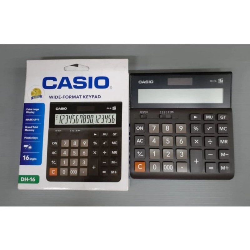 

CASIO KALKULATOR 16 DIGIT DH 16 WIDE KEYPAD CALCULATOR