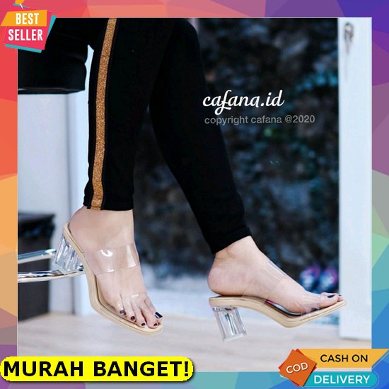 High Haigh Heels Heel Wanita Cewek Cewe Perempuan Terbaru Murah K Bm732 Heels Us03 Putih - Putih San