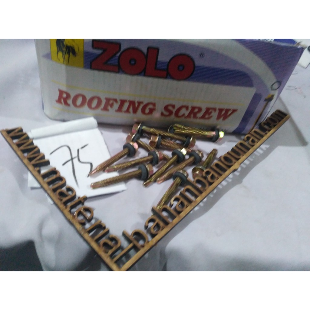 skrup baja ringan karet 12 x 40 zolo roofing screw rufing screws roofing DISKON7