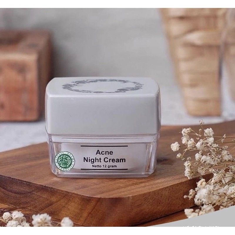 NIGHT CREAM MS GLOW / Cream Malam Ms Glow Ready Stock / Acne Night Cream Ms Glow / Whitening Night C