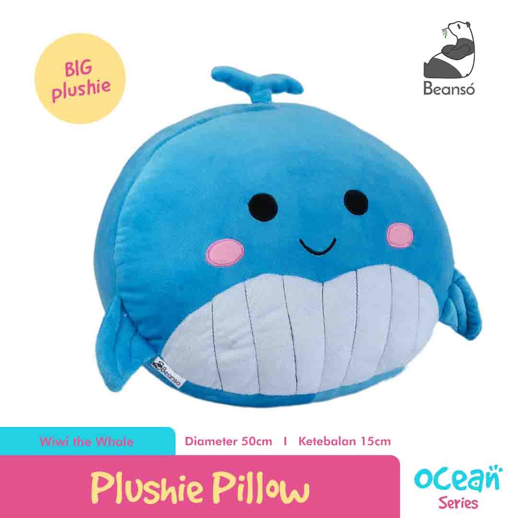 Beanso Bantal Jumbo Ikan Paus Diameter 50cm