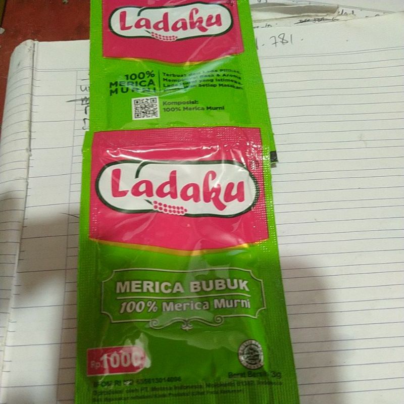 Ladaku bubuk kemasan sachet