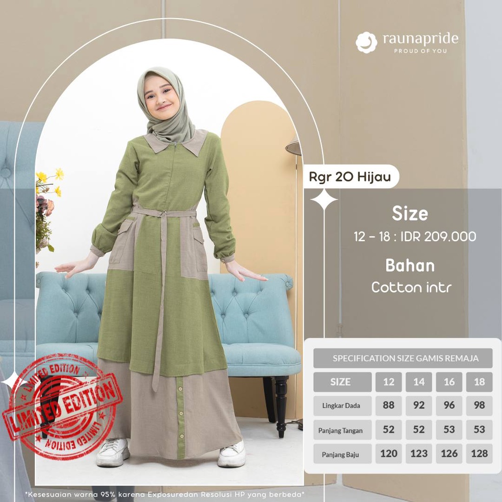 NEW GAMIS REMAJA RAUNA RGR 20