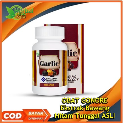 𝗢𝗕𝗔𝗧 𝗚𝗢𝗡𝗢𝗥𝗘 Ekstrak Bawang Hitam Tunggal ASLI -  Obat Antibiotik Penghilang Gonore, Sifilis Pria dan