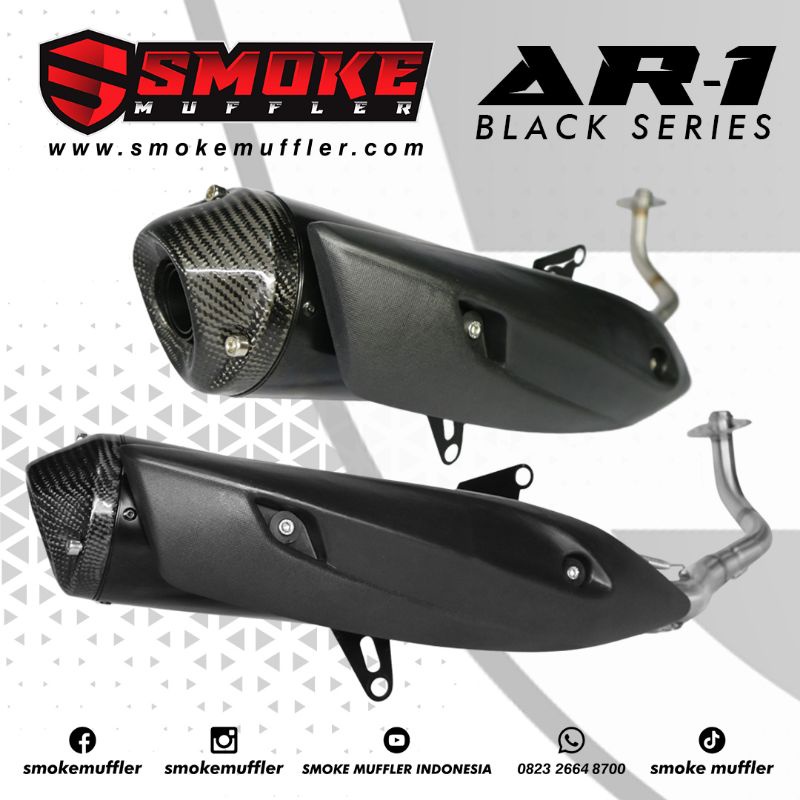 Knalpot Racing Yamaha Nmax 155-Knalpot Yamaha New Nmax 155 original smokemuffler