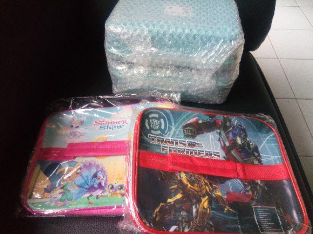 Paket Yooyeee Sup Lunch Box Dan Lunch Bag Karakter