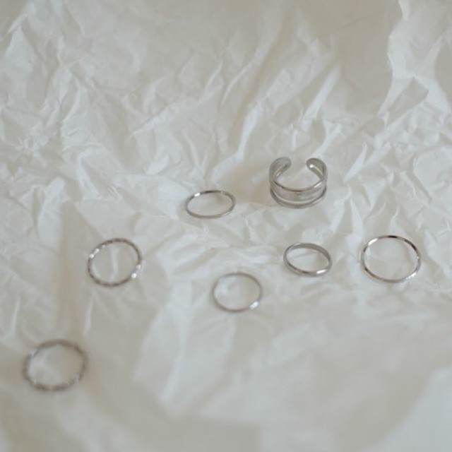 Goldstein SILVER set rings