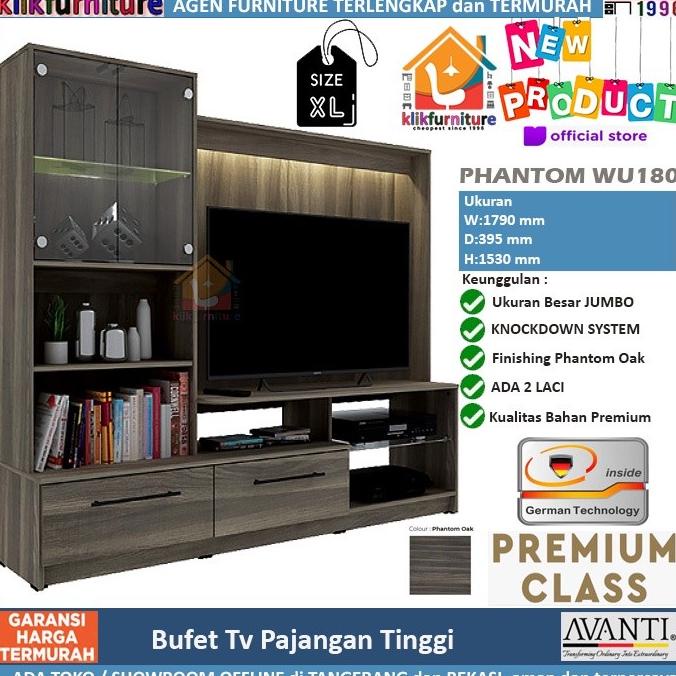 001 Bufet Lemari Tv Pajangan Hias Phantom Wu 180