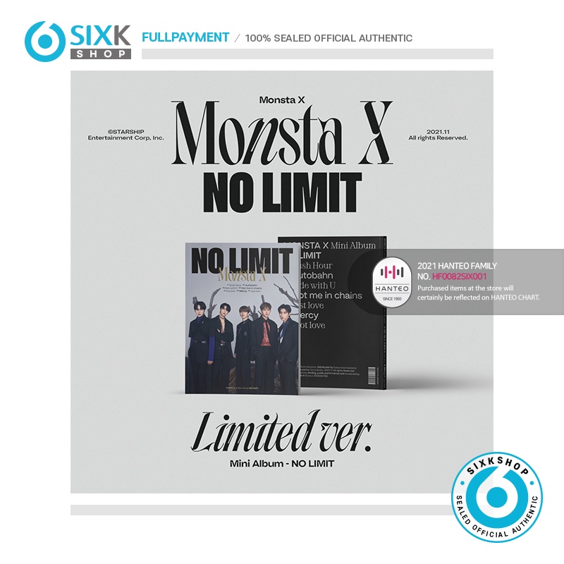 (Limited) MONSTA X - 10th Mini Album NO LIMIT