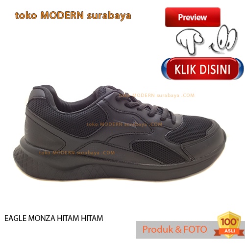 Sepatu pria sepatu sekolah casual sneakers tali EAGLE MONZA