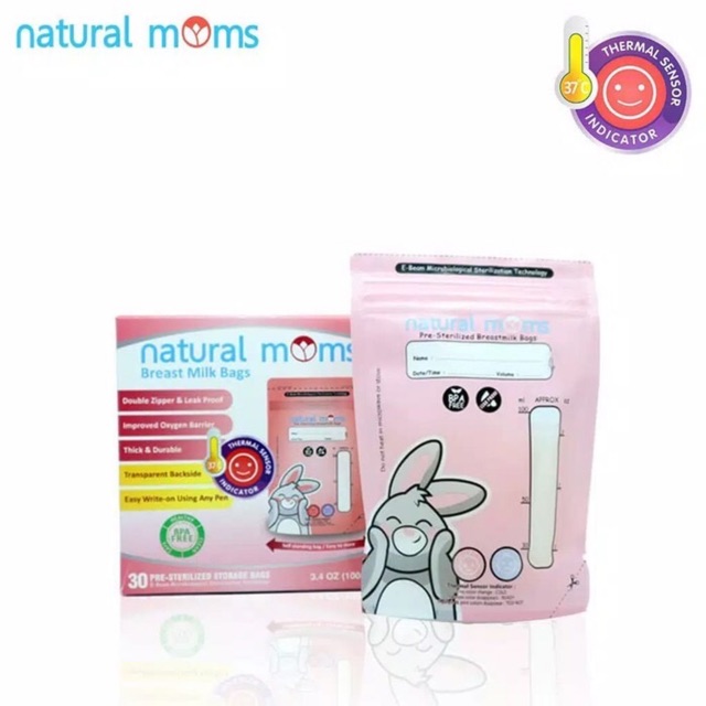 Kantong Asi SUNMUM / KANDILA / NATURAL MOM Murah Breast Milk Storage 100ml Harga Per Kotak